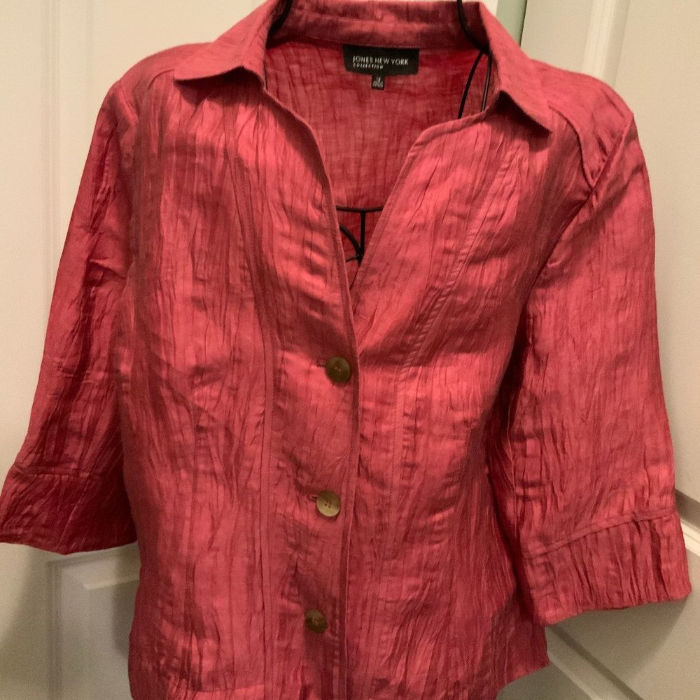Jones New York Rose Blouse Size 12